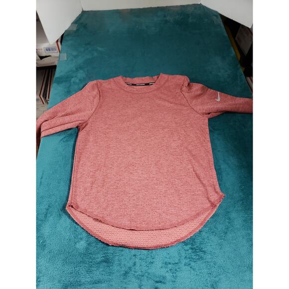 Nike Top Size Extra Small Womens Pink Performance Running Ladies Dri Fit Logo - Picture 1 of 8